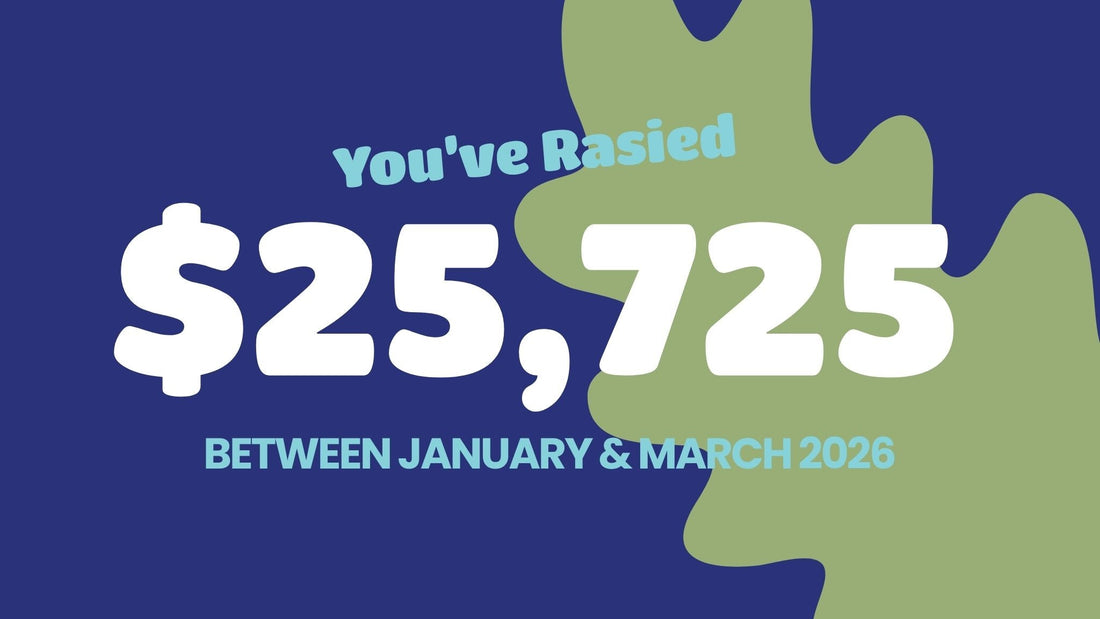 You helped to raise $25,725 between January and March