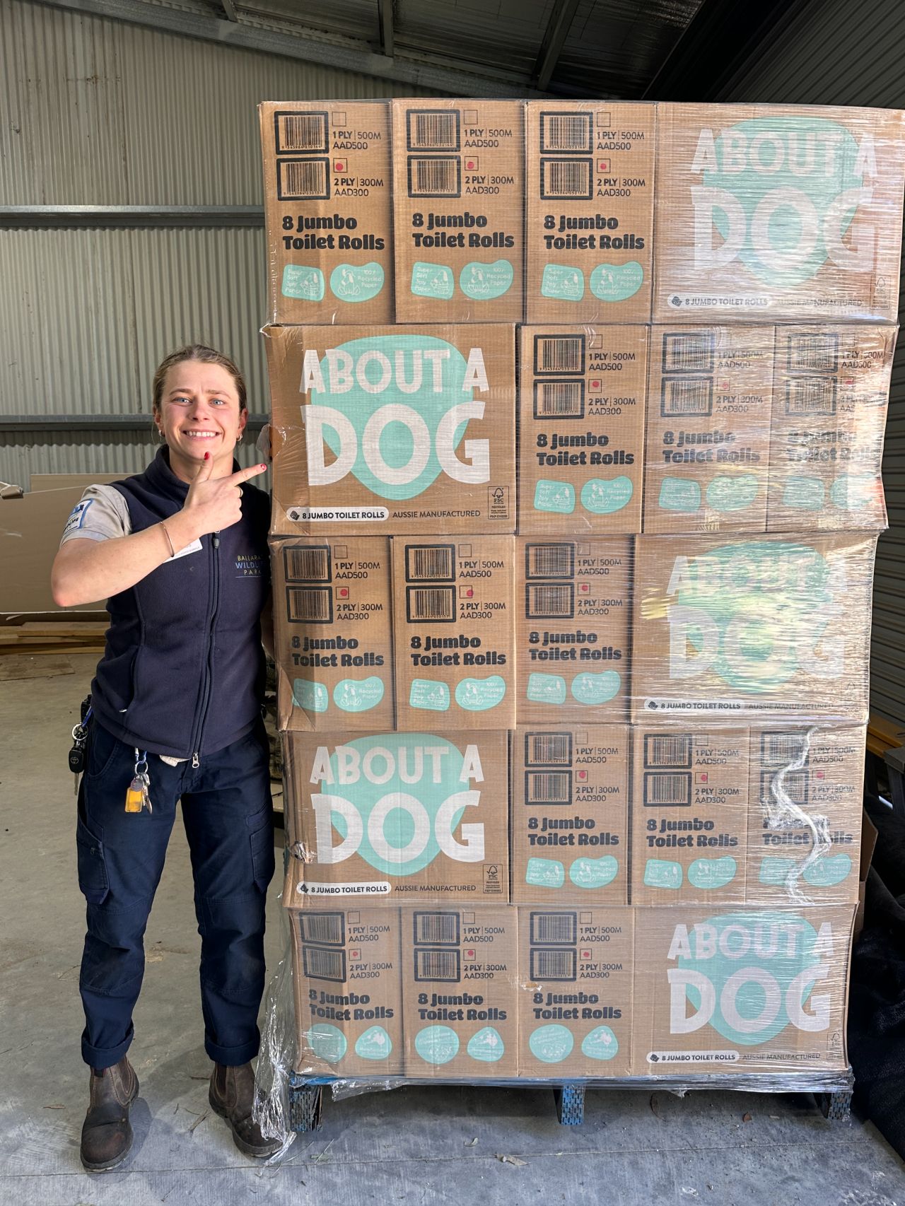 2ply 300m Jumbo Toilet Rolls - 8 Rolls Per Carton - Unwrapped - 100% Recycled