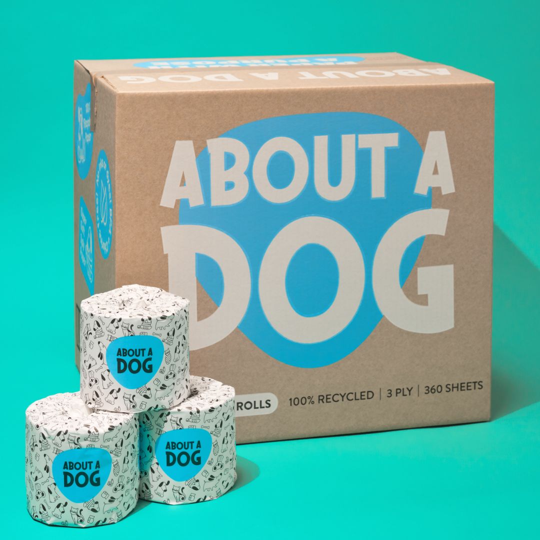 100% Recycled 3ply 360 Sheet Toilet Rolls - 48 Rolls Per Carton - Individually Wrapped