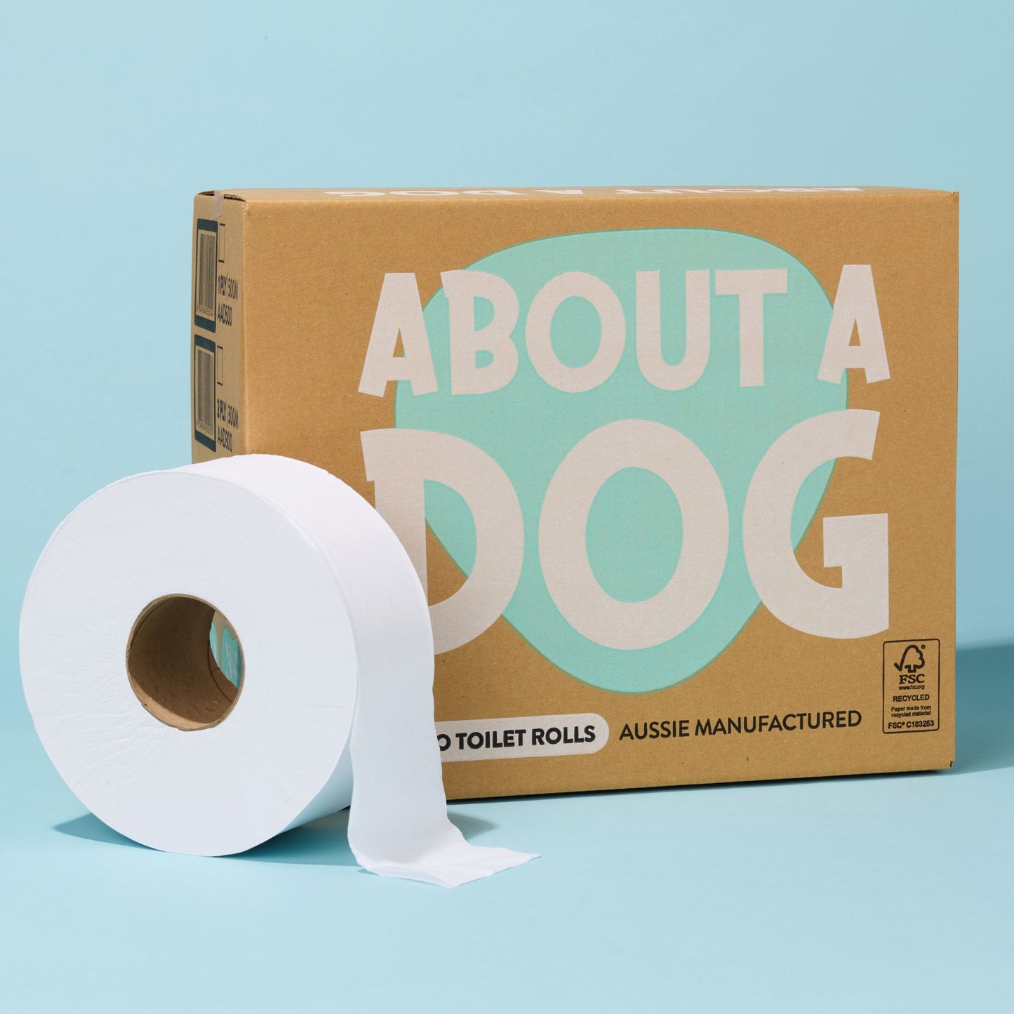 Jumbo Toilet Rolls - 8 Rolls Per Carton - Unwrapped - 100% Recycled