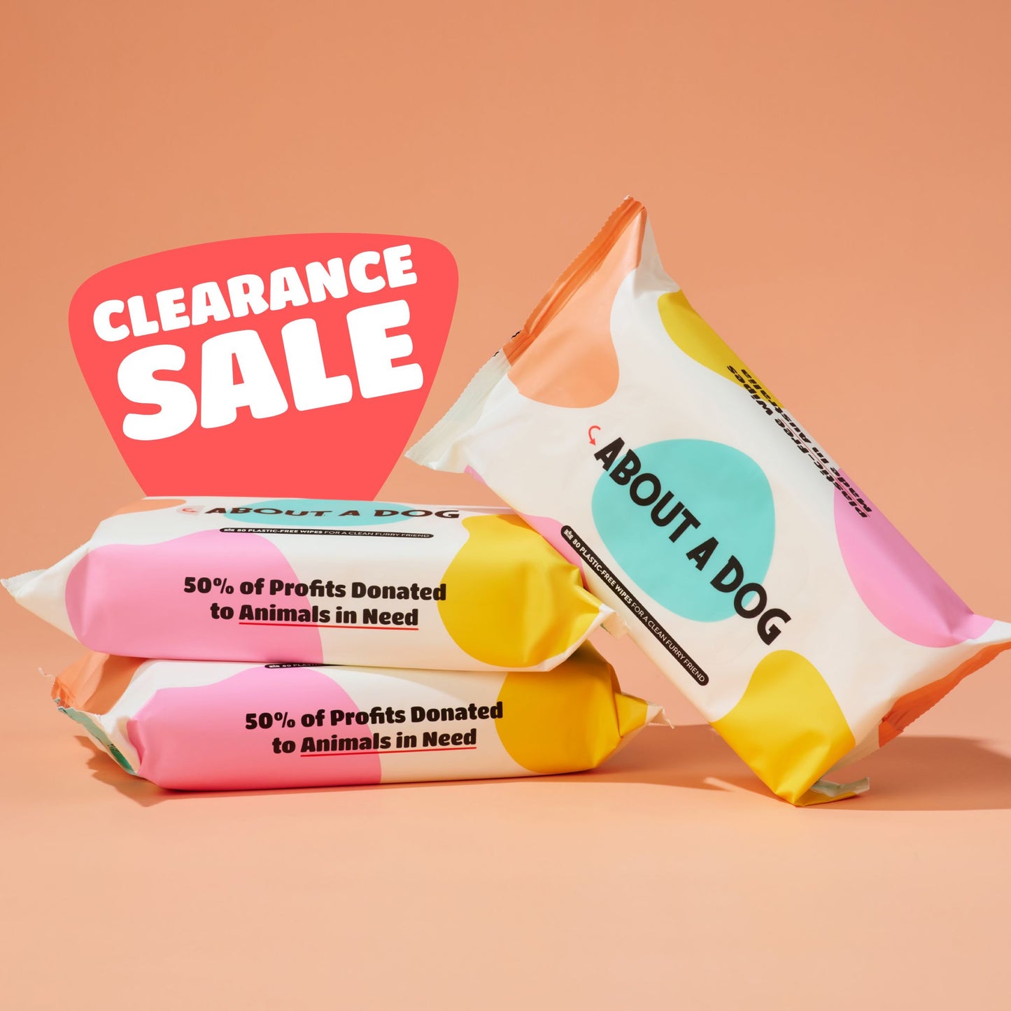 Plastic Free Dog Grooming Wipes