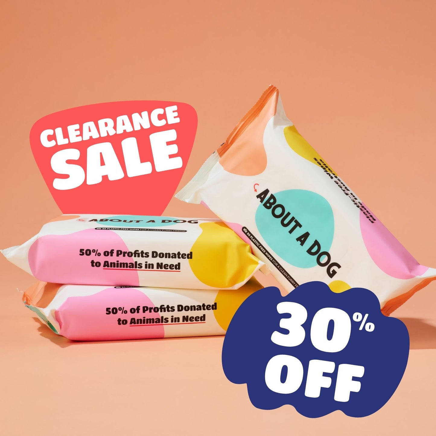 Plastic Free Dog Grooming Wipes