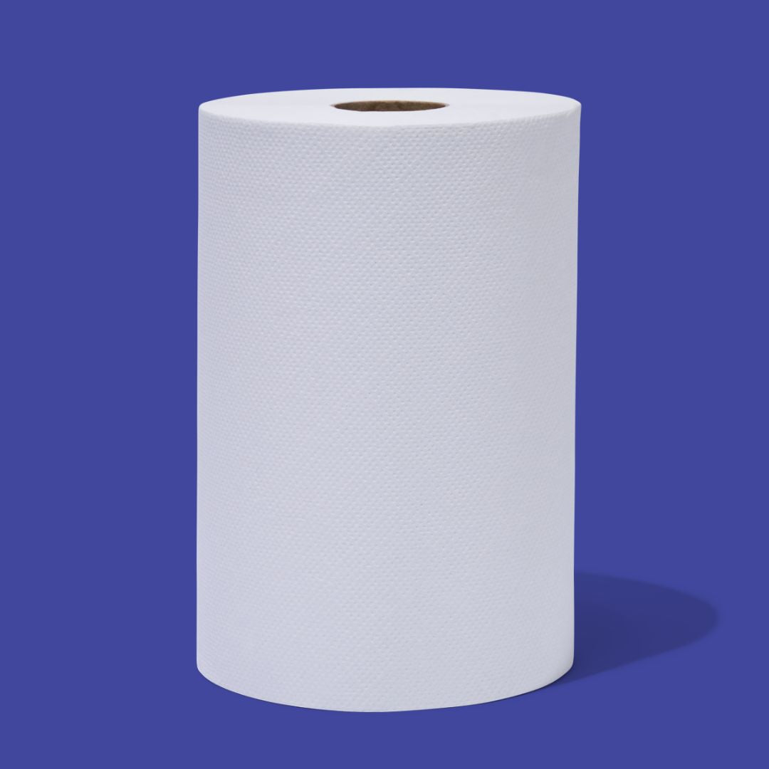 Roll Towel - 4 Rolls Per Carton - 300 Sheet -  100% Recycled 3ply - Unwrapped