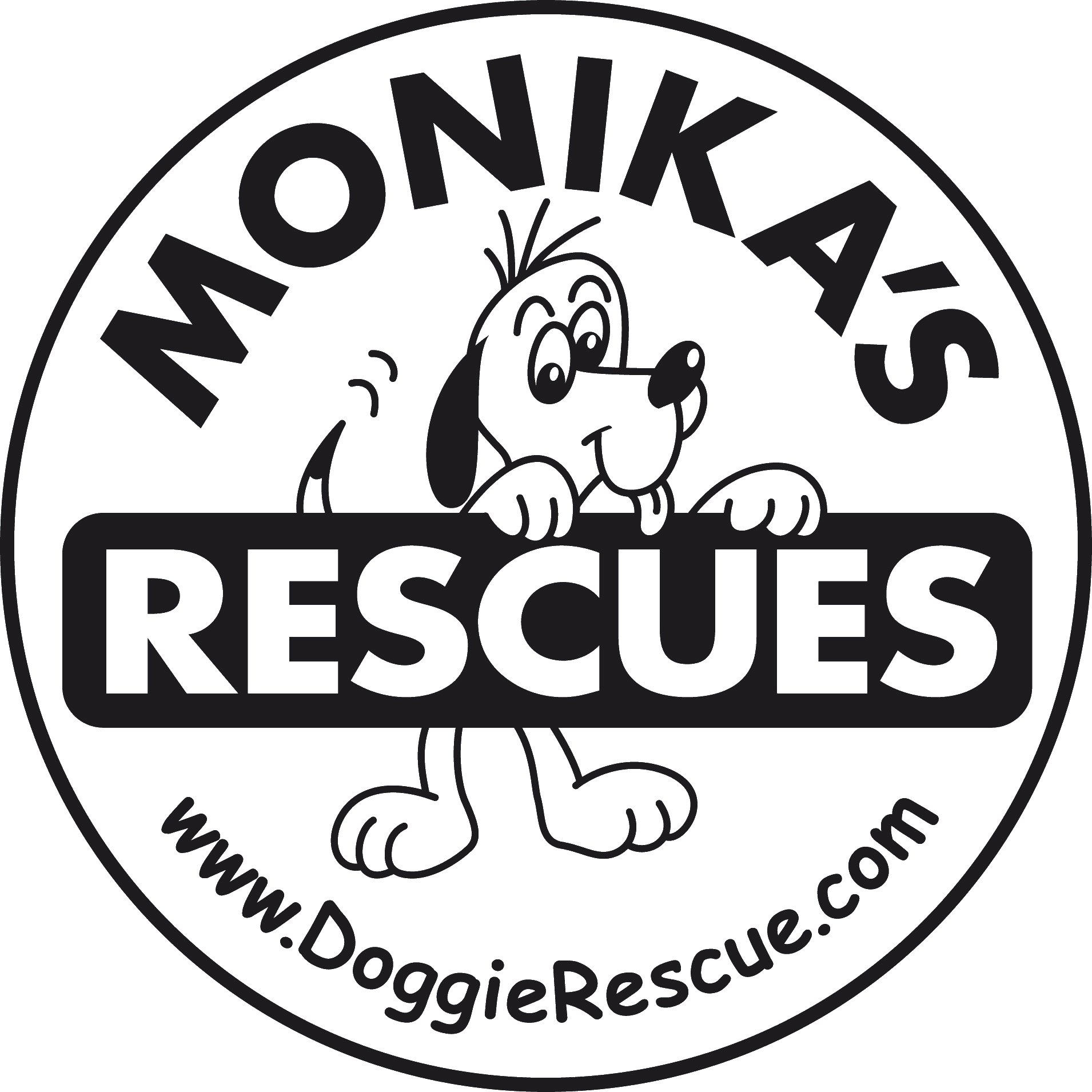 Monika's Doggie Rescue  Logo